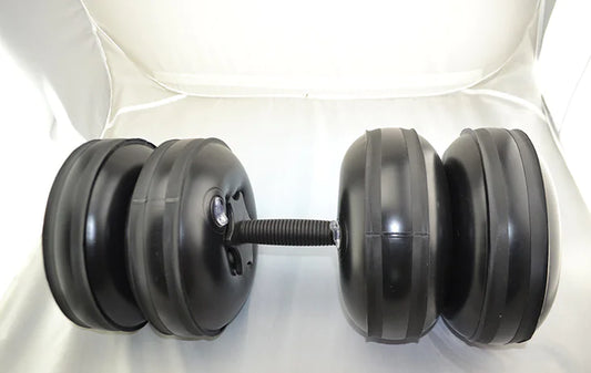 FlexiWeight 25kg Water Dumbbells for Men